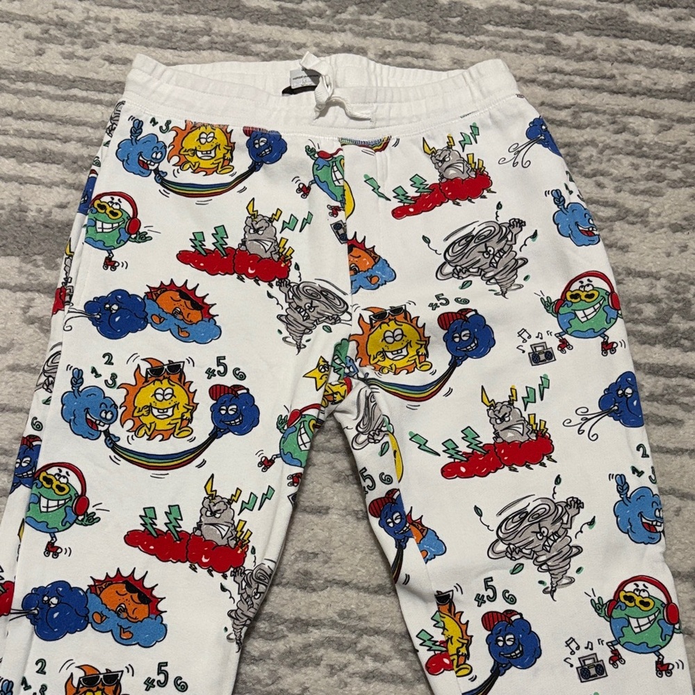 Stella McCartney Kids White Cartoon Print Joggers